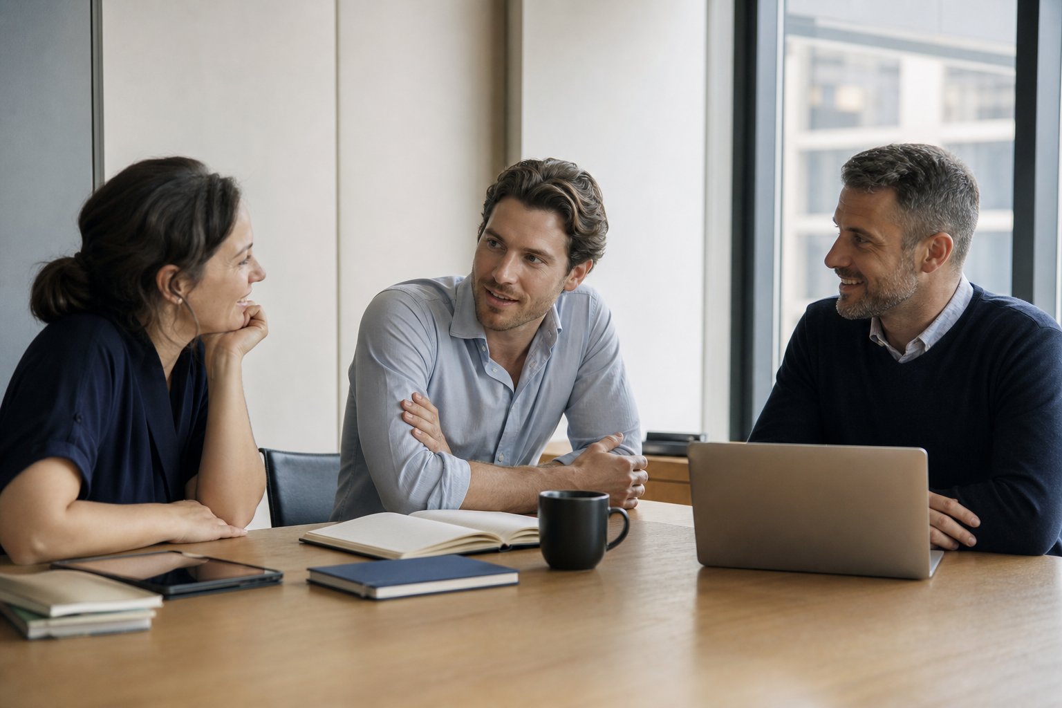 Our team going through coverage options together